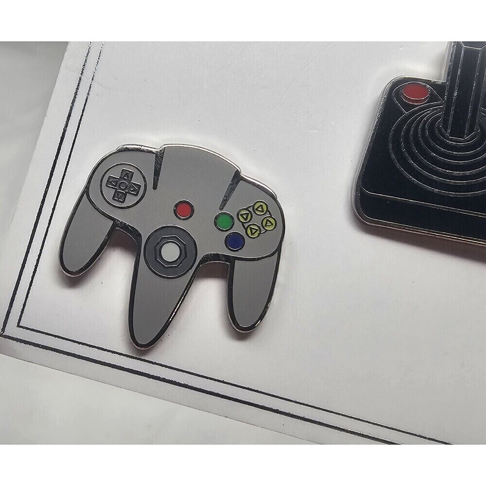 PinMart's Retro Video Gaming Original Controller Enamel Lapel Pin Set Missing 2 - Picture 2 of 9